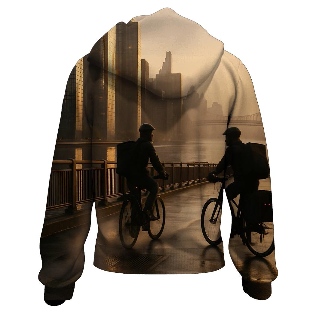 Sunrise Glass Cascade custom hoodies