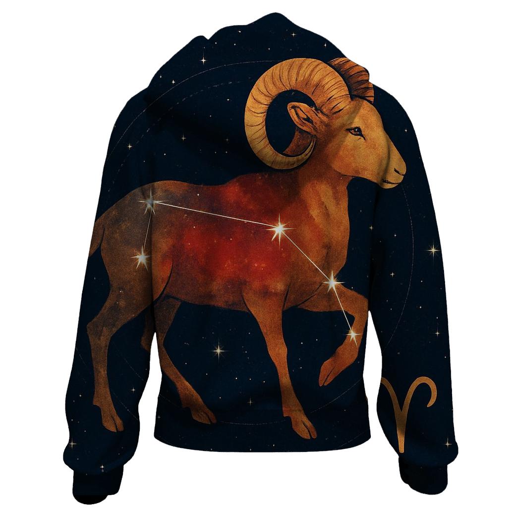 Celestial Aries Constellation Map hoodie trends