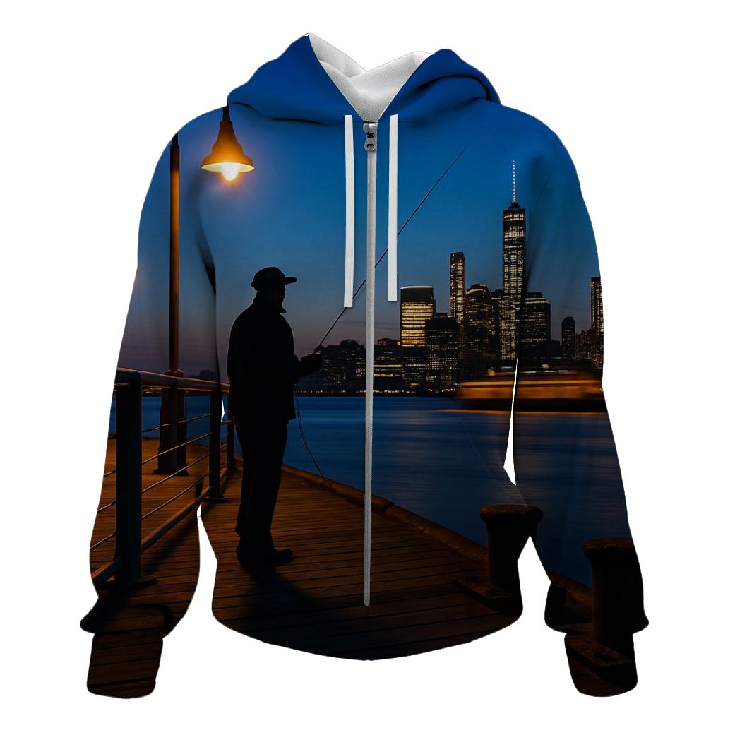 Harbor Lantern Twilight hoodie designs