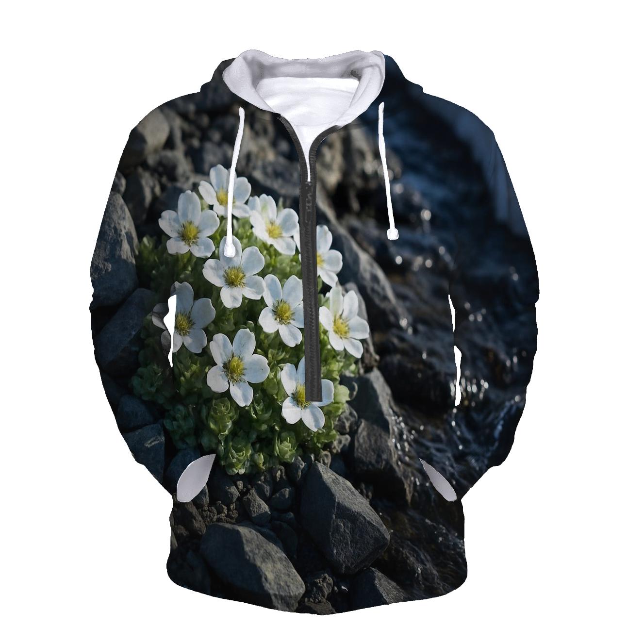 Alpine Saxifrage Snowmelt Ribbon premium hoodies