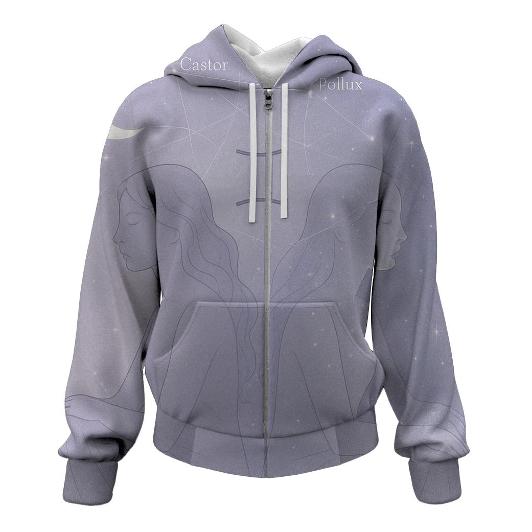 Ethereal Gemini Twins Portrait hoodie trends