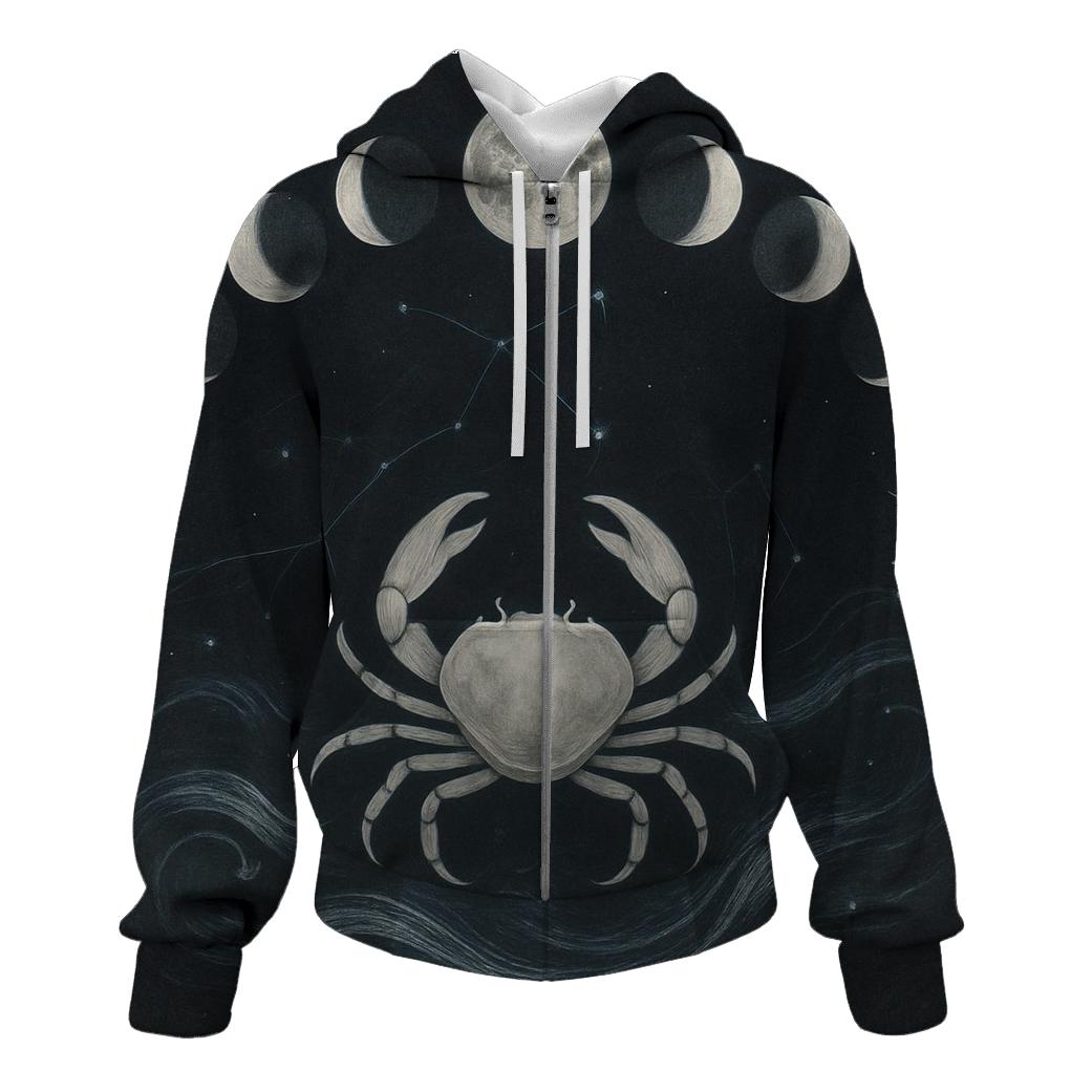 Cancer Moon Phase Cycle hoodie designs