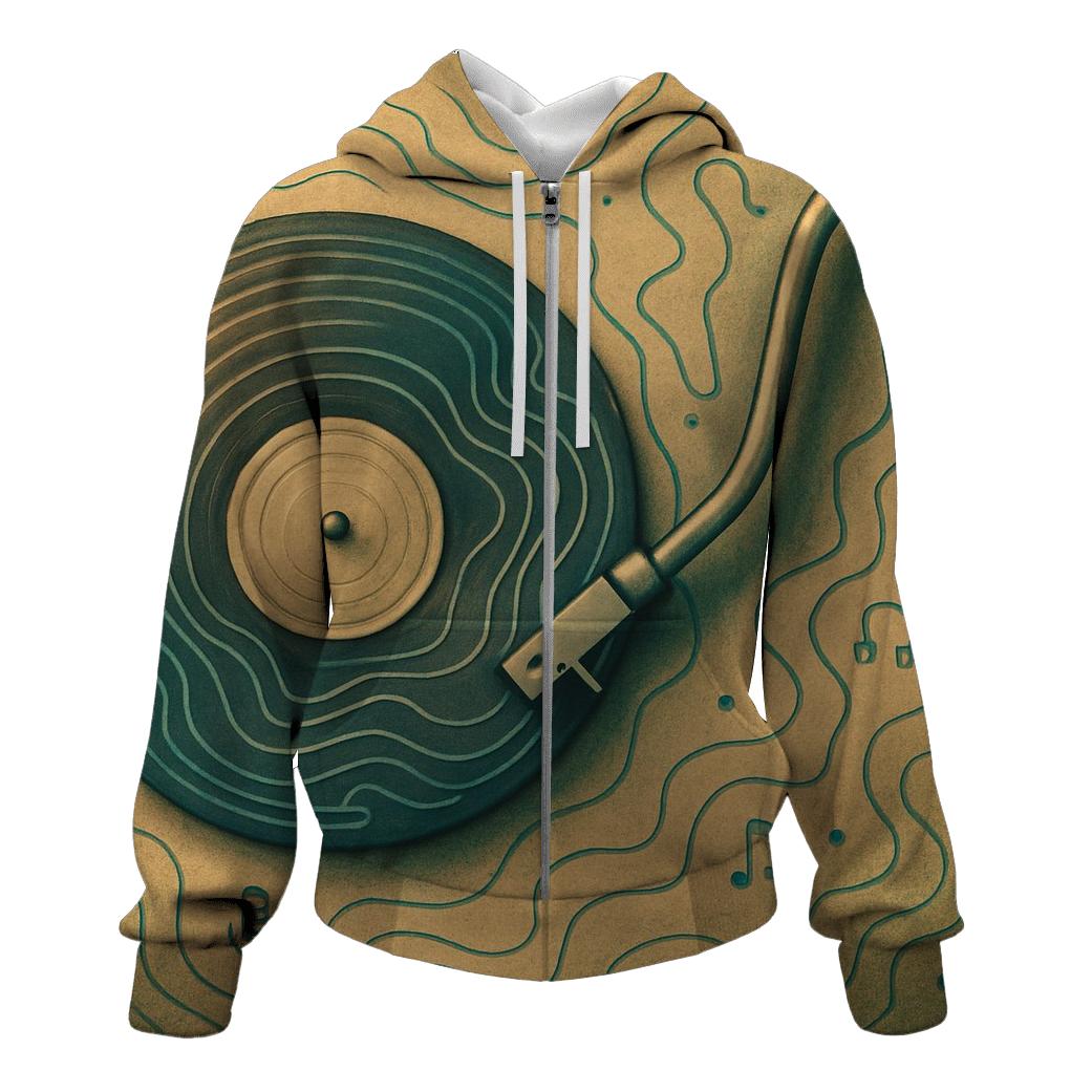 Turntable Topography hoodie designs