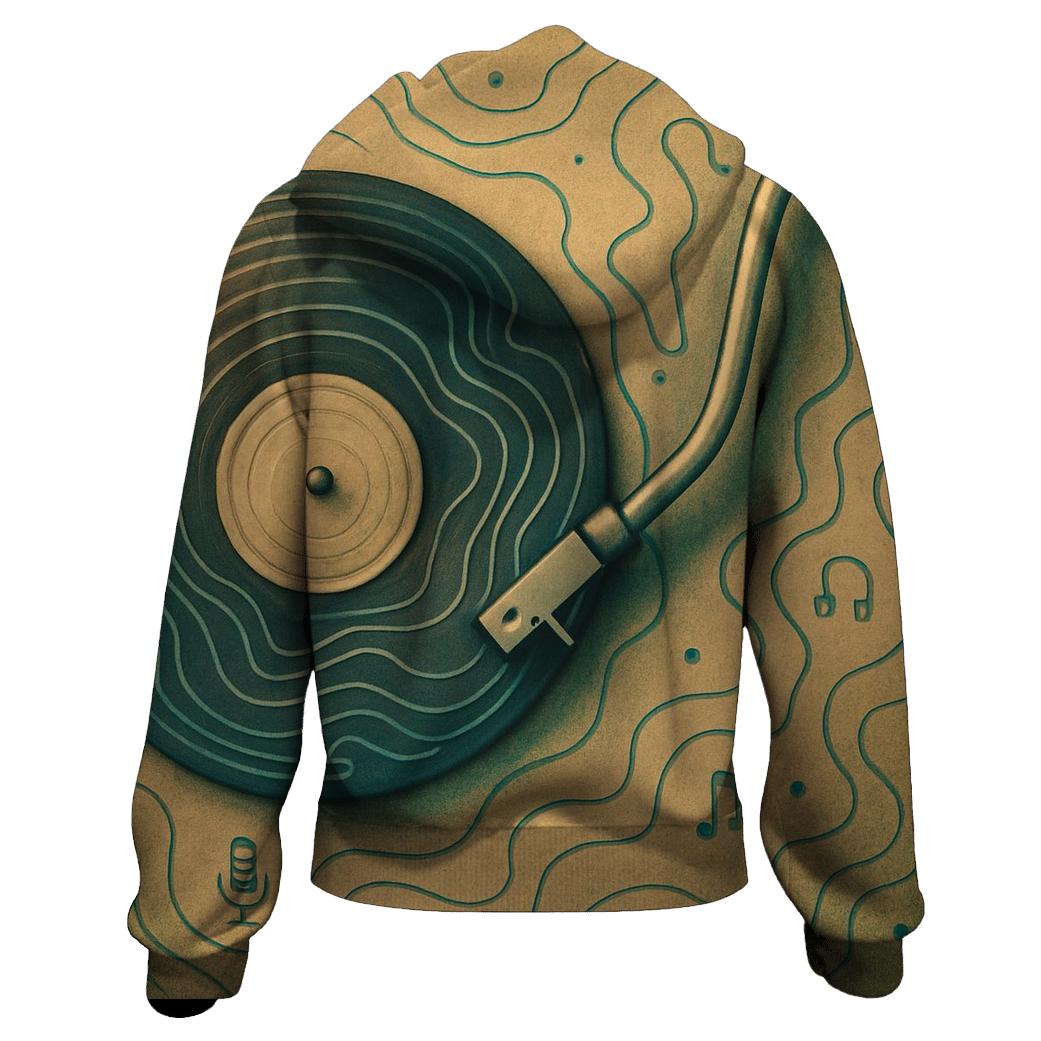 Turntable Topography hoodie designs