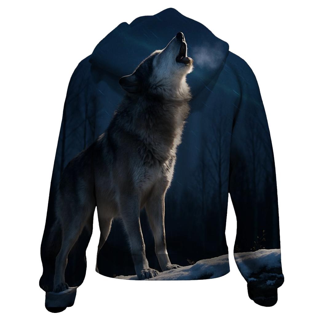 Night Howl Over Taiga heavyweight hoodies