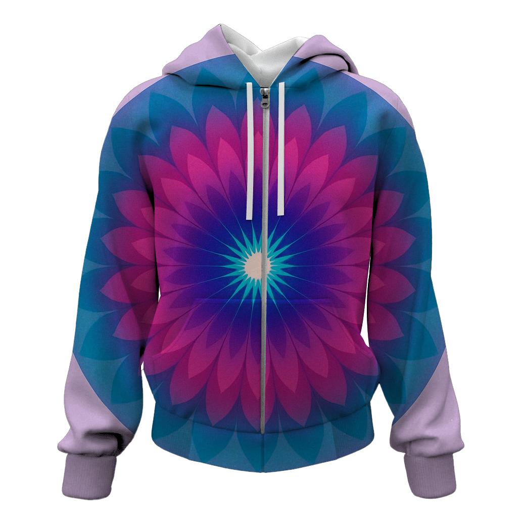 Mandala Sunburst custom hoodies