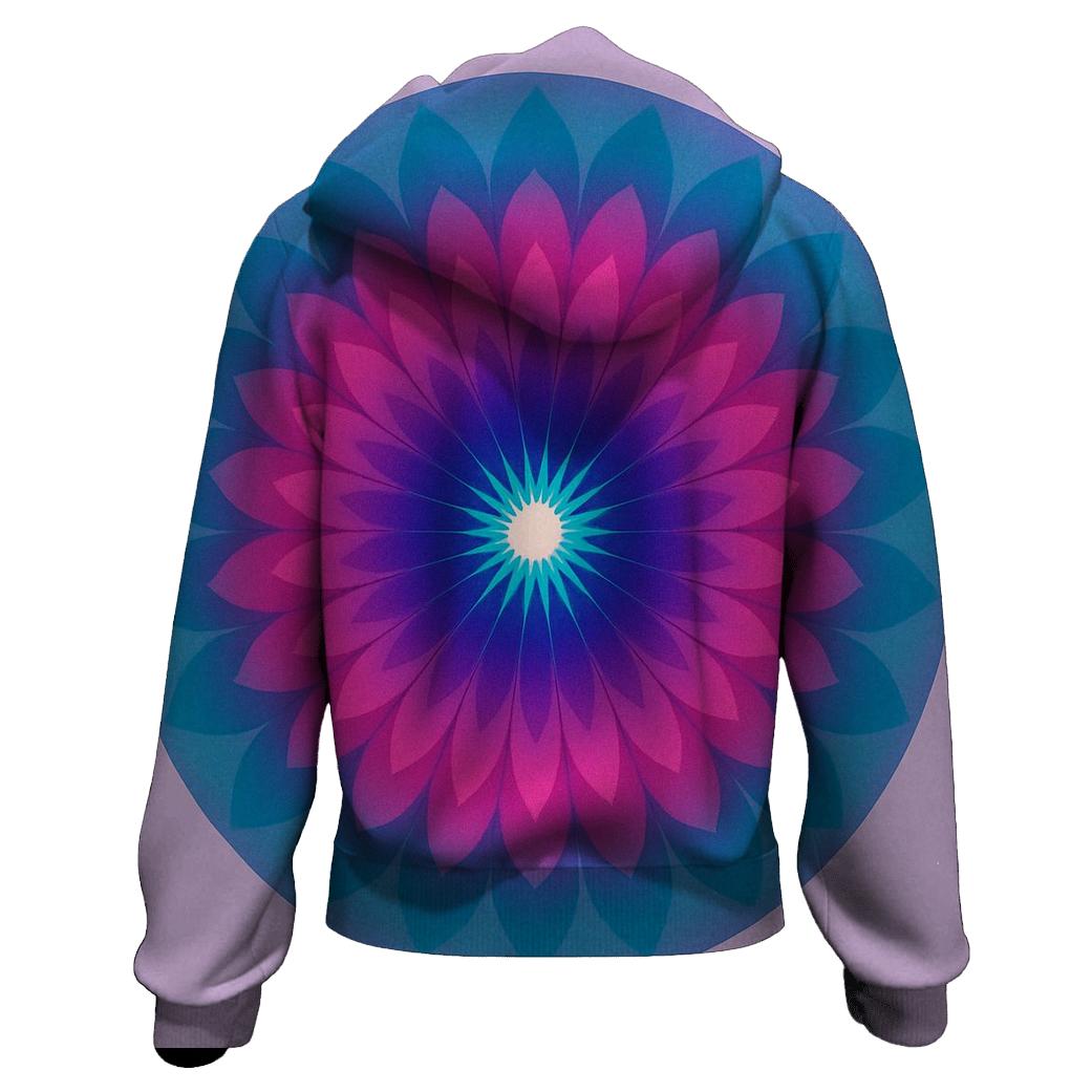 Mandala Sunburst custom hoodies