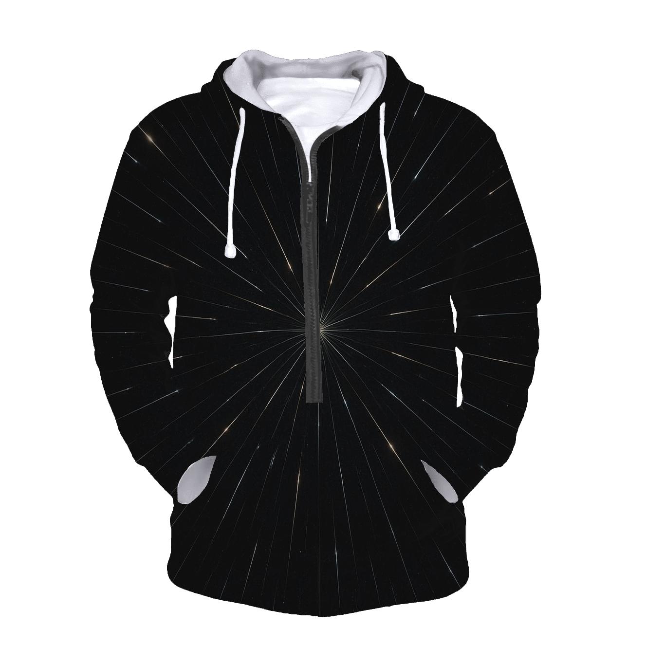 Meteor Trail Radiant Grid custom hoodies