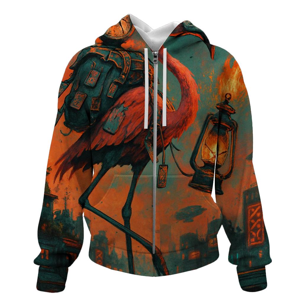 Skyline Nomad Flamingo pullover hoodies