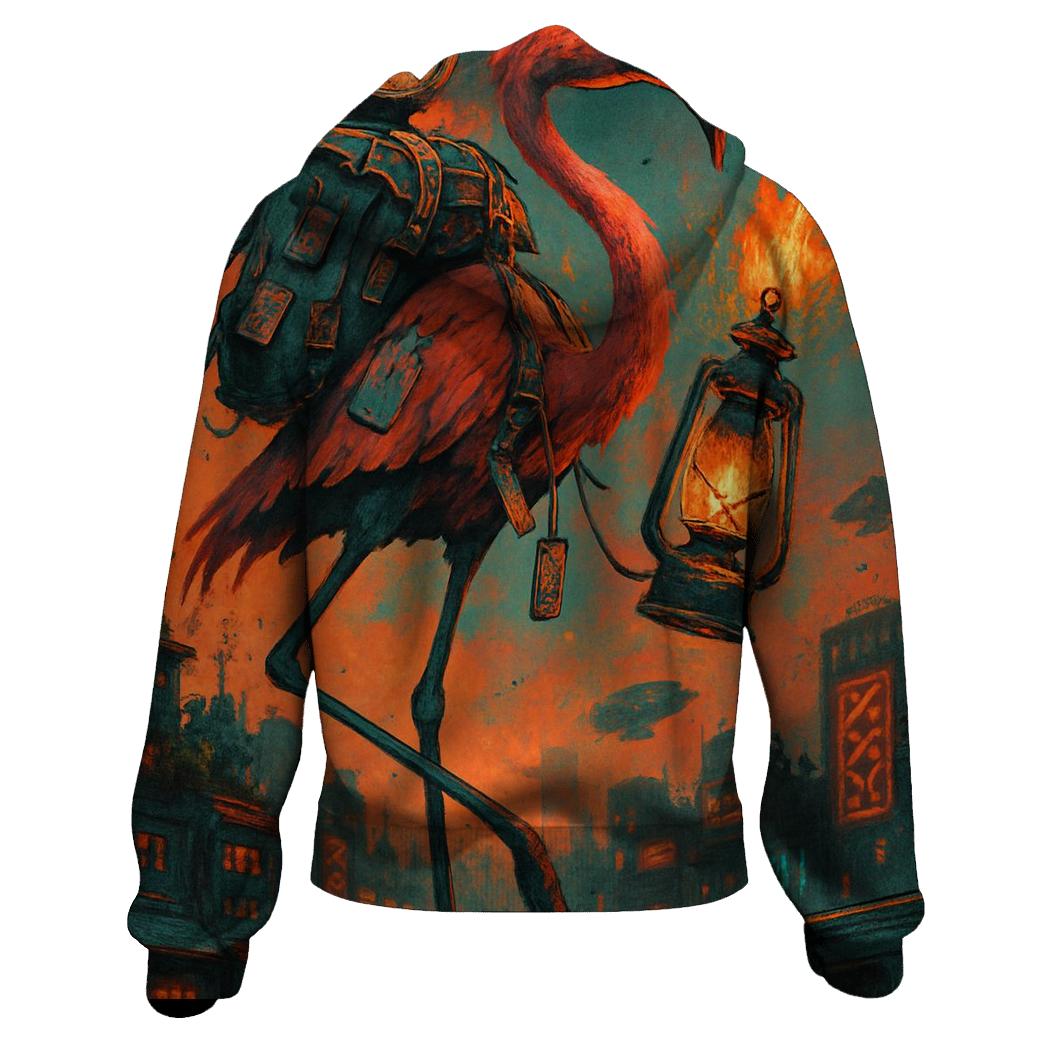 Skyline Nomad Flamingo pullover hoodies
