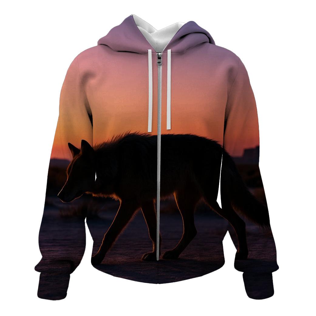 Desert Twilight Wanderer designer hoodies
