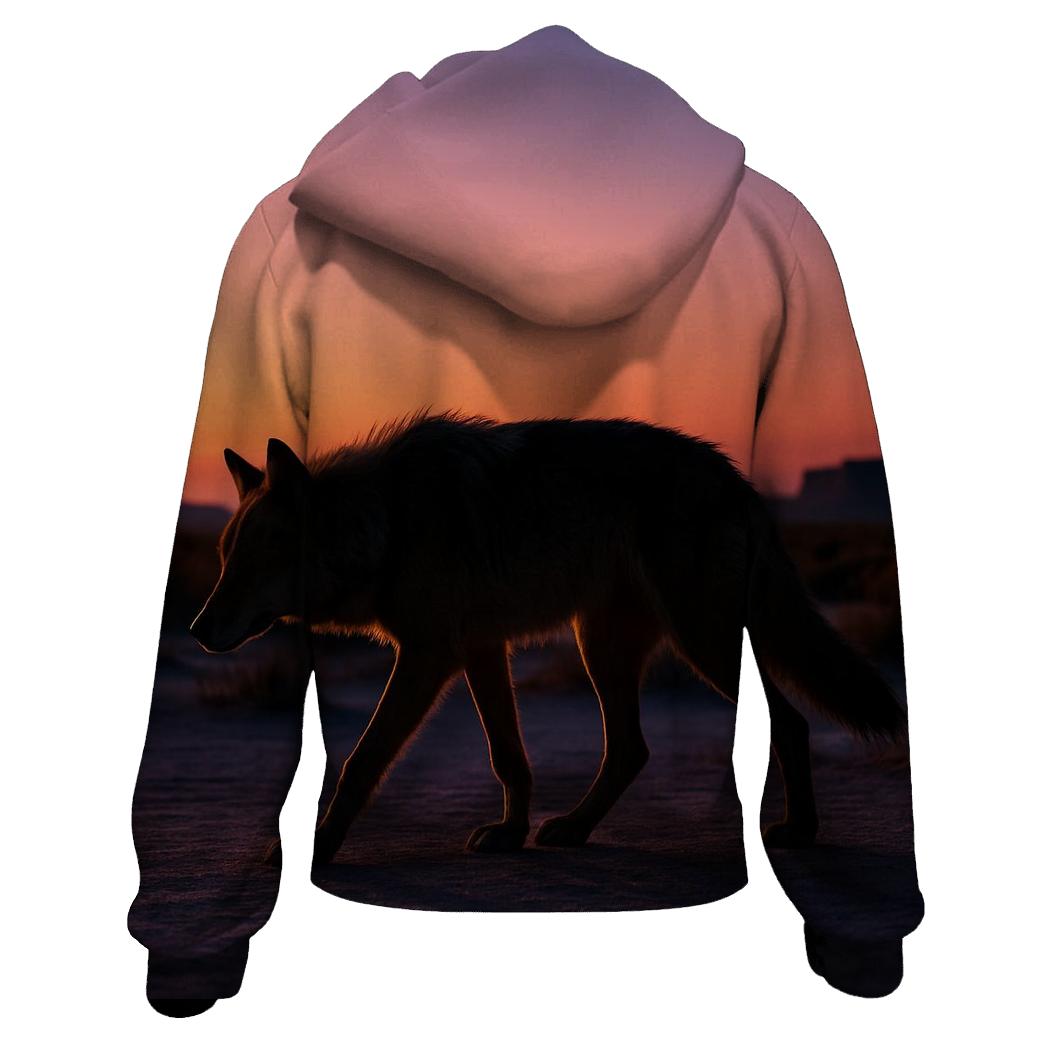 Desert Twilight Wanderer designer hoodies