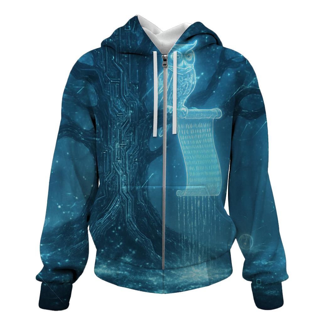 Binary Forest Sentinel zip-up hoodies