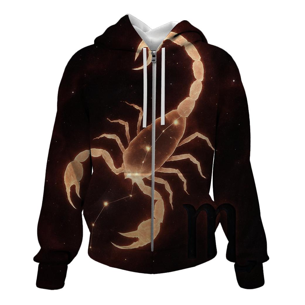 Scorpio Galactic Scorpion Design hoodie styles