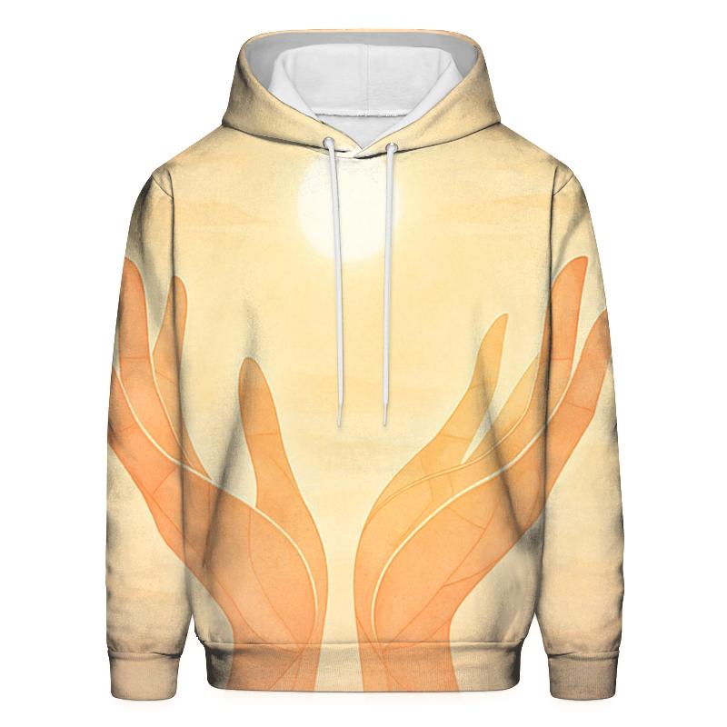 Open Hands Of Dawn zip-up hoodies
