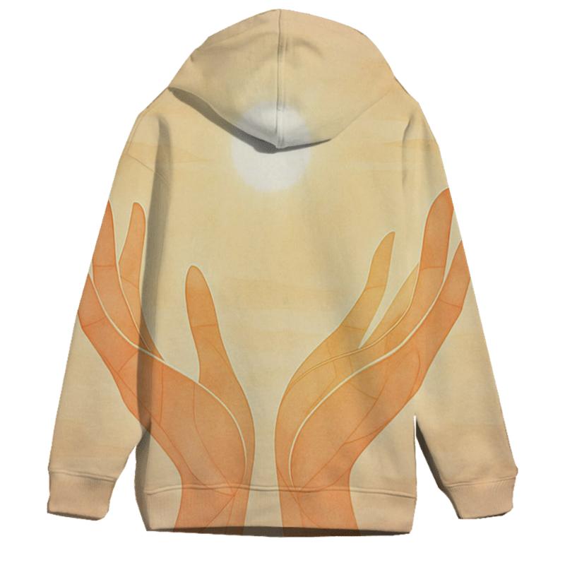 Open Hands Of Dawn zip-up hoodies