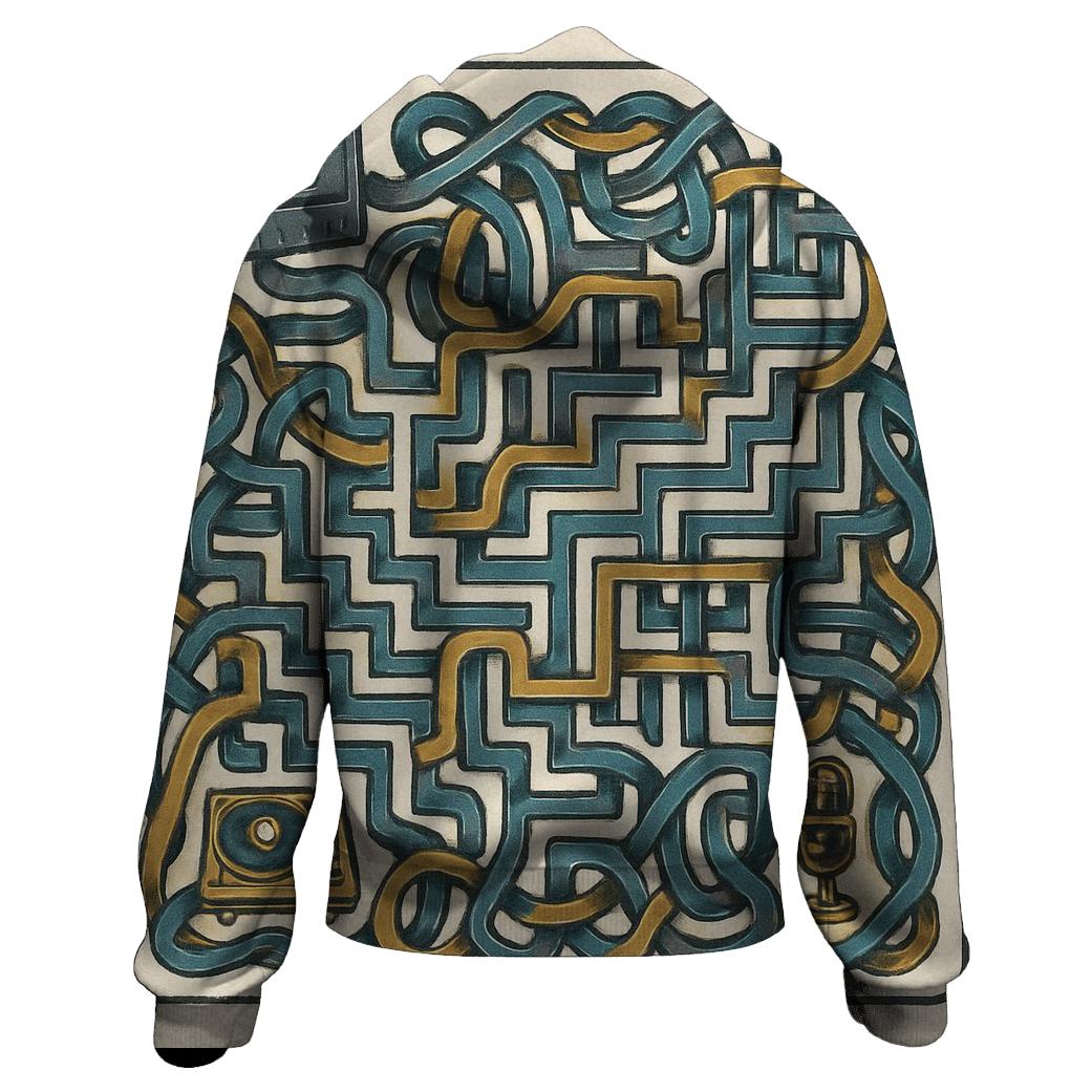 Tape Maze Remix lightweight hoodies
