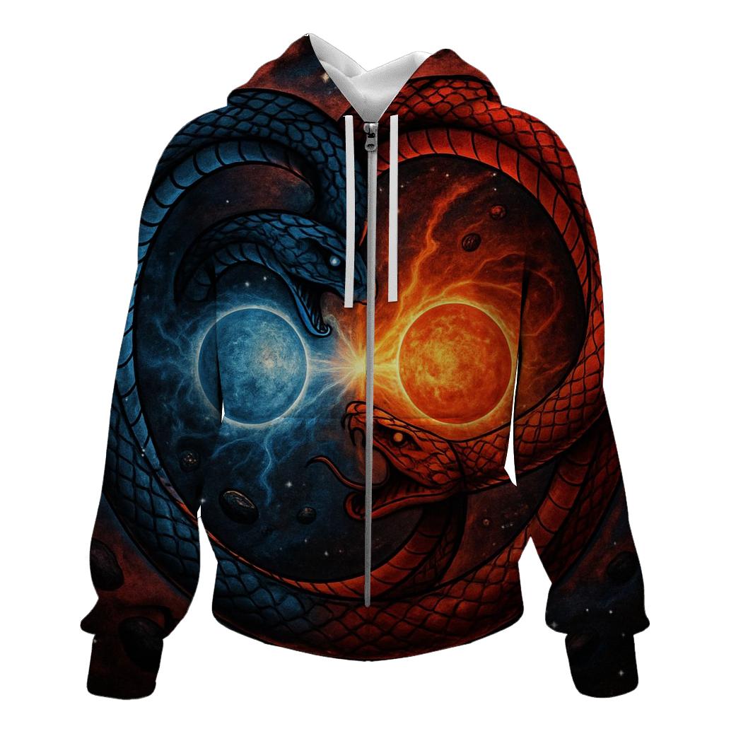 Binary Star Ouroboros Duel premium hoodies