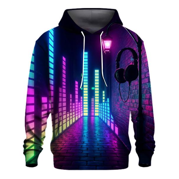 Neon Equalizer Alley lightweight hoodies