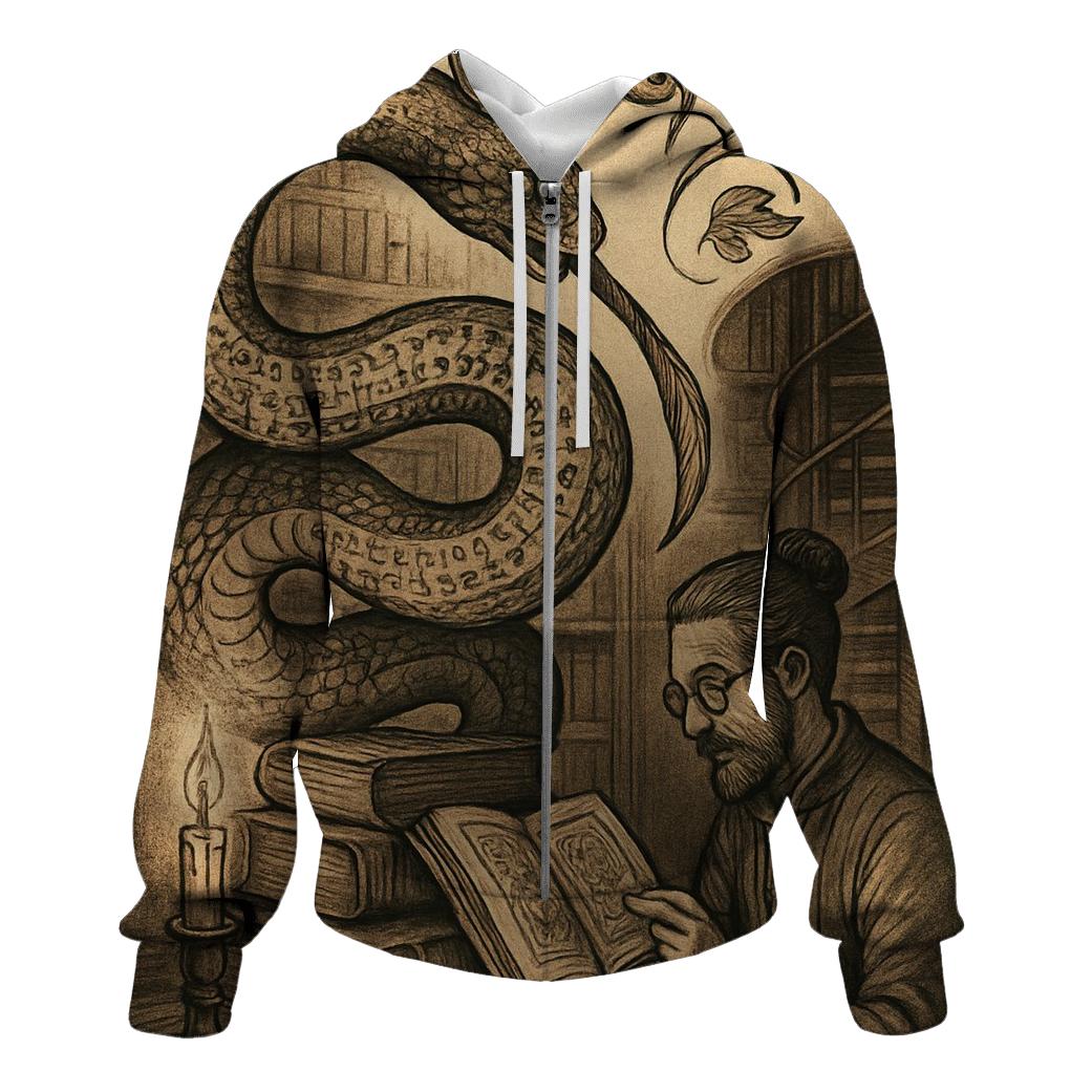 Archive Ouroboros Librarian premium hoodies