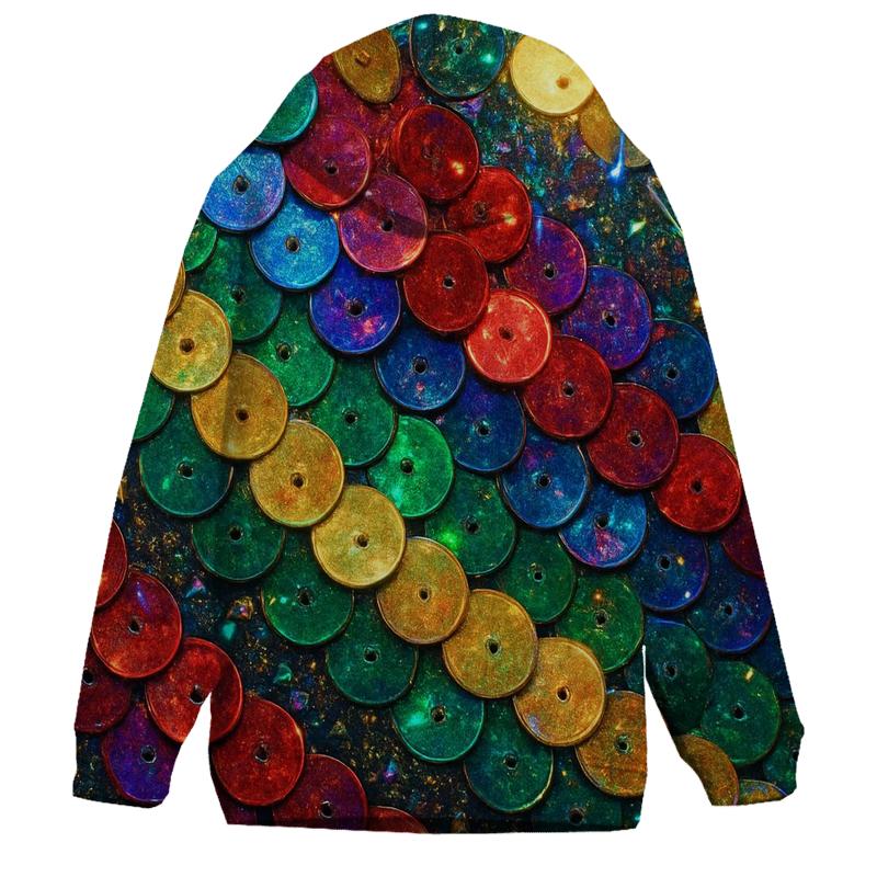 Prismatic Sequin Tide pullover hoodies