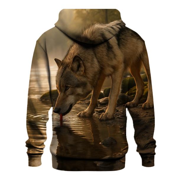 Riverbank Alpha At Dawn graphic hoodies