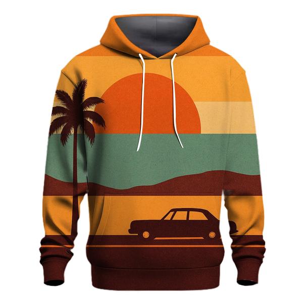 Sunset Groove Stripes hoodies fashion