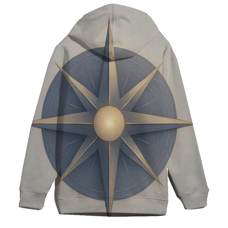 Inner Compass Rose zip-up hoodies
