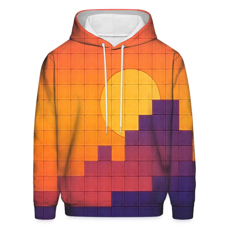 Sunset Mosaic embroidered hoodies