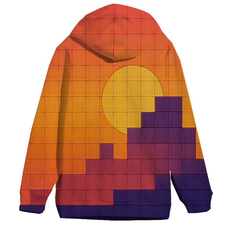 Sunset Mosaic embroidered hoodies