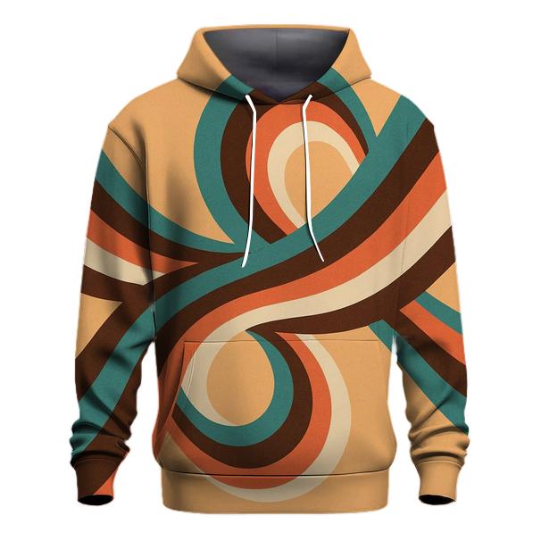 Groovy Wave Loop printed hoodies