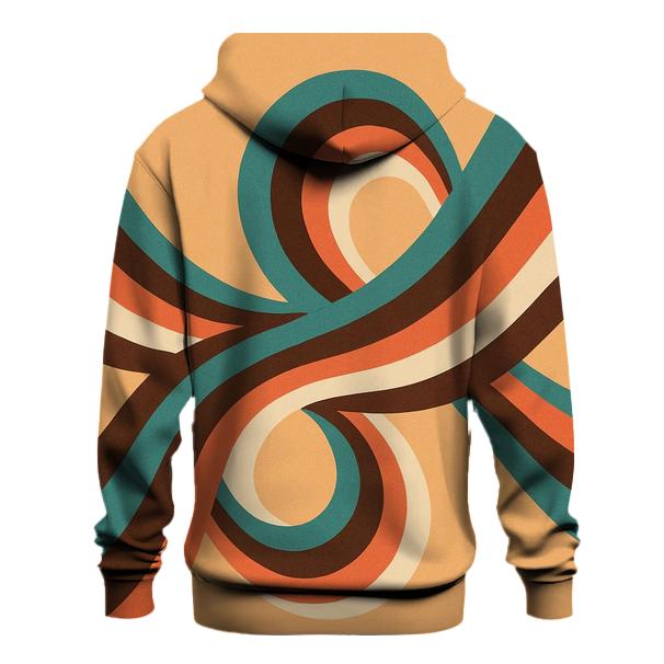 Groovy Wave Loop printed hoodies