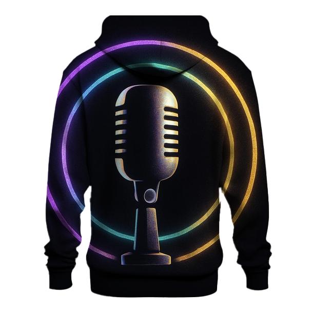 Microphone Neon Halo custom hoodies
