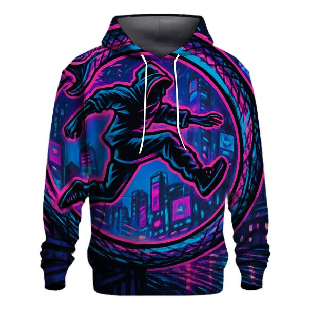 Neon City Ouroboros Runner heavyweight hoodies