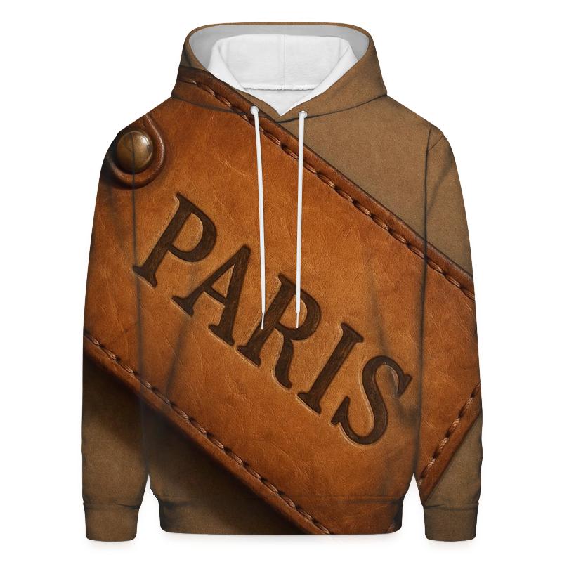 Weathered Leather Travel Tag premium hoodies
