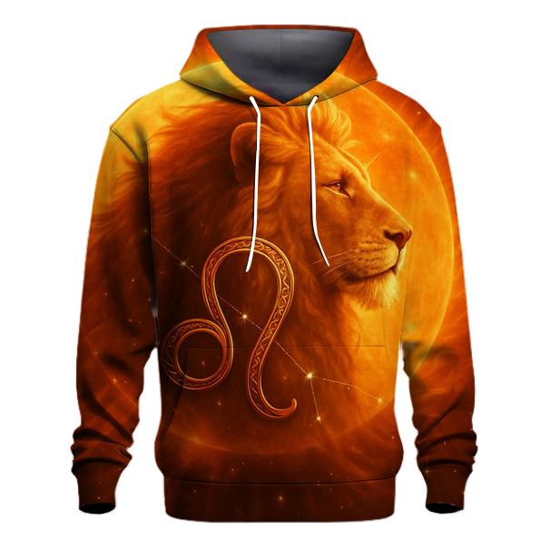 Leo Solar Flare Lion Artwork custom hoodies