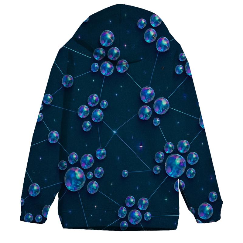 Iridescent Gem Constellation zip-up hoodies