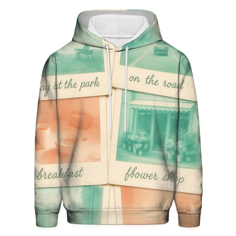 Polaroid Film Frame Collage hoodies fashion