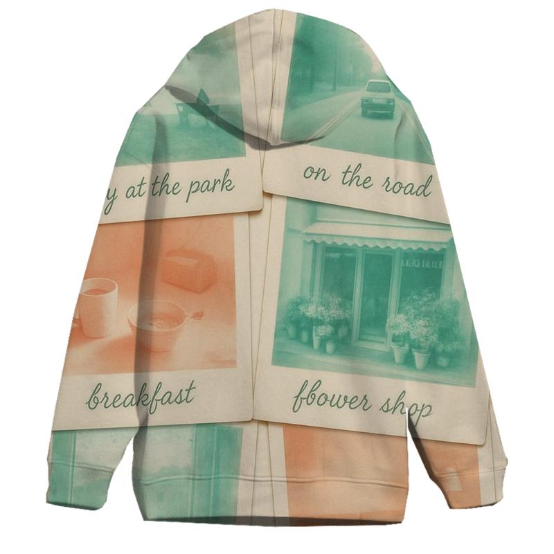 Polaroid Film Frame Collage hoodies fashion