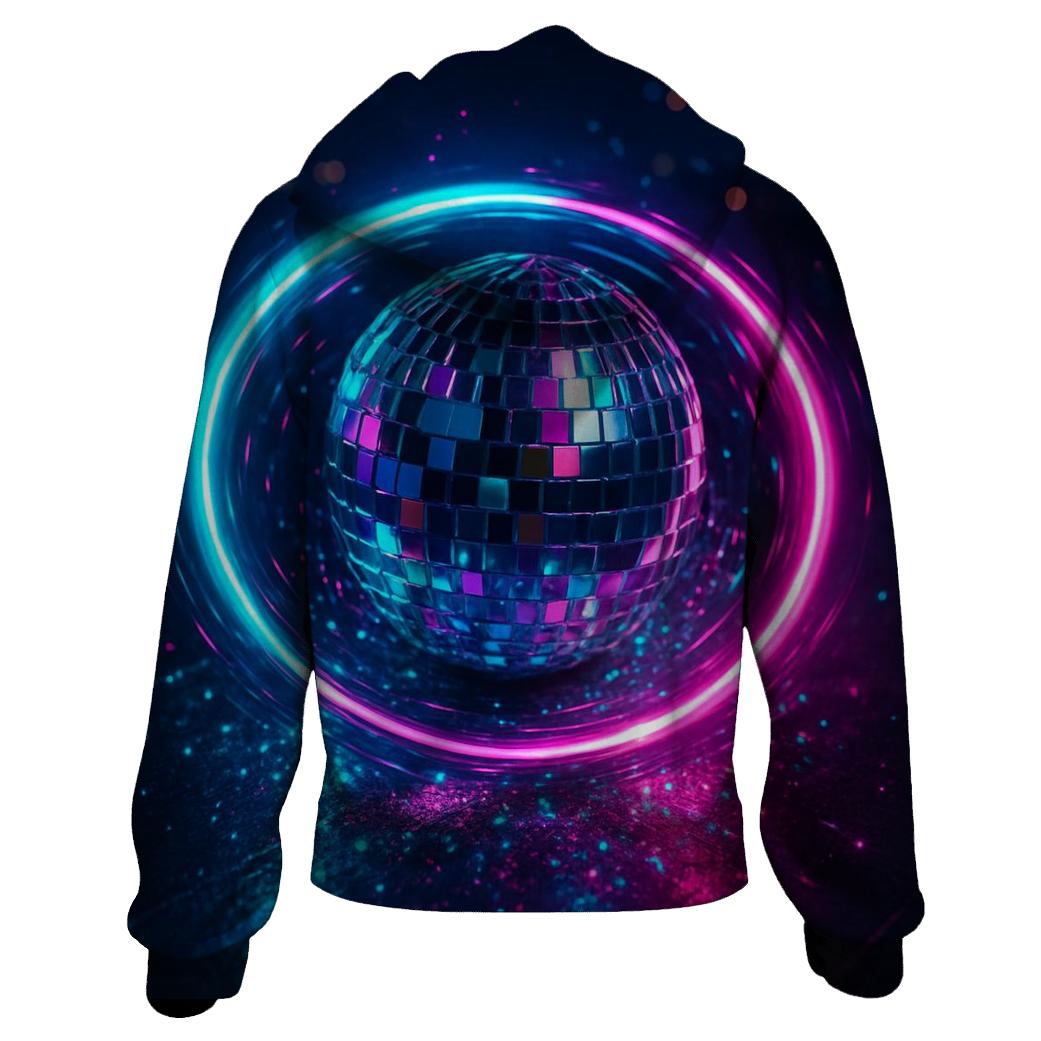 Neon Disco Halo hoodie designs