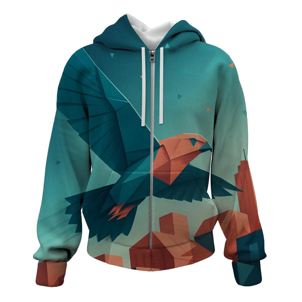 Chromatic Origami Falcon hoodies fashion