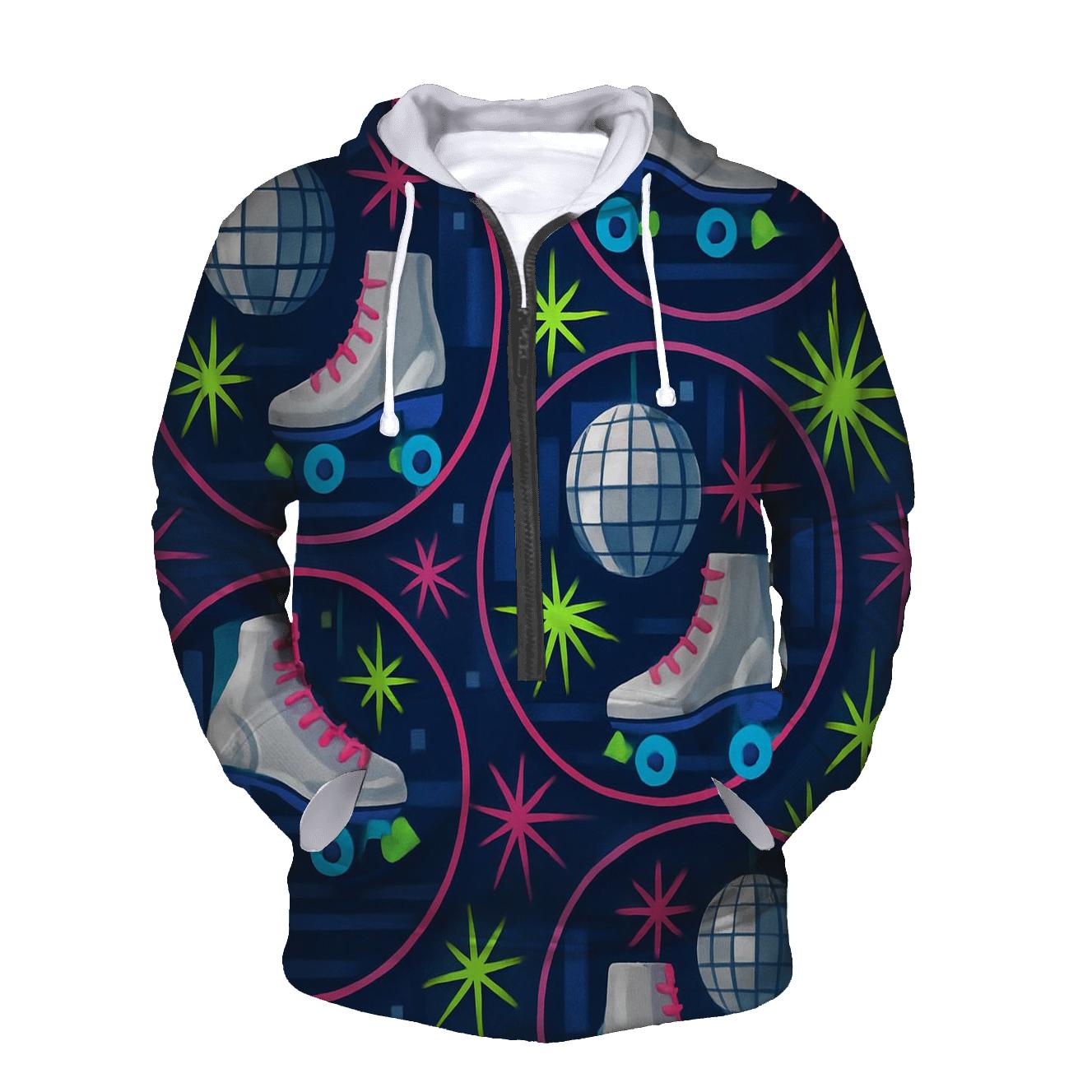 Chrome Roller Disco graphic hoodies
