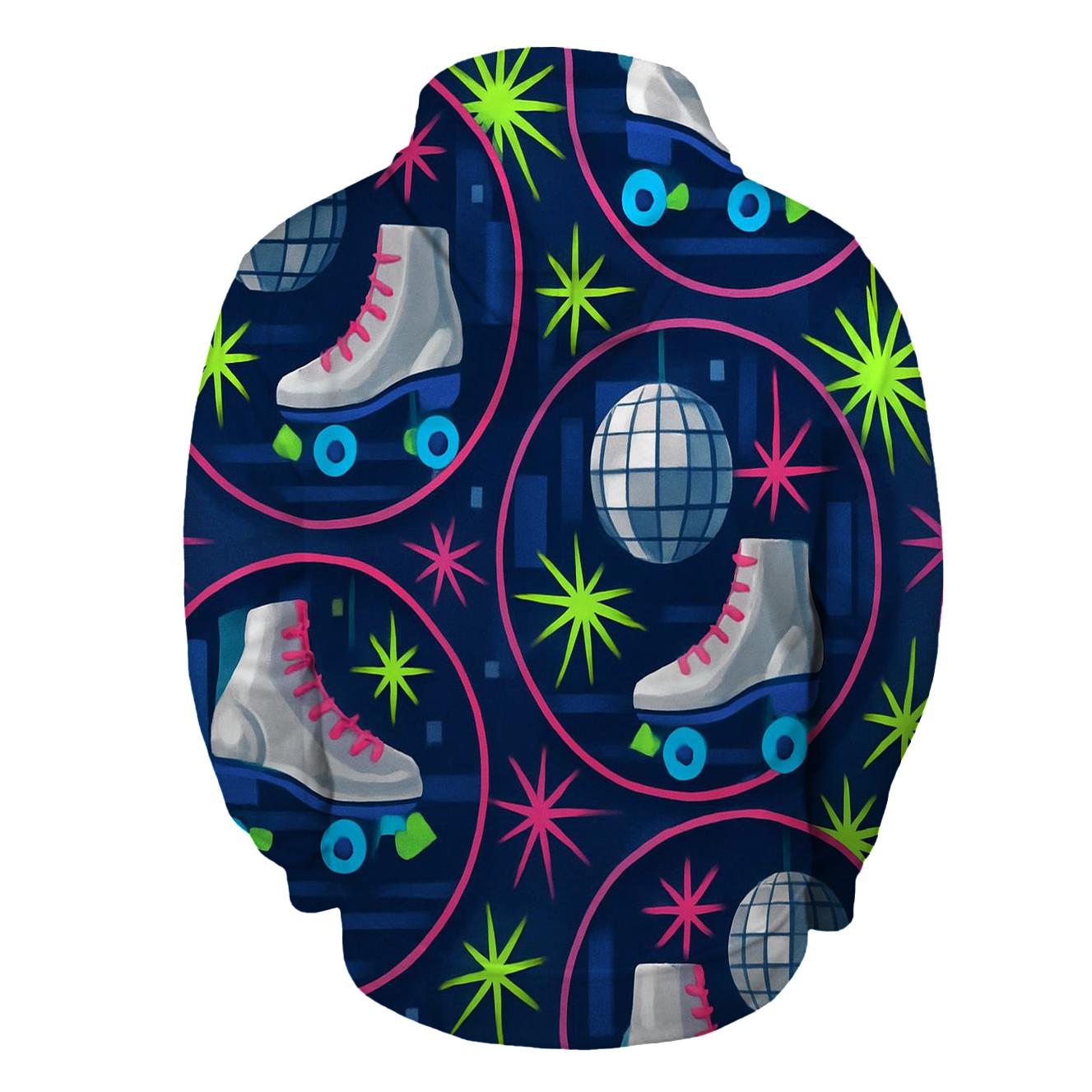 Chrome Roller Disco graphic hoodies