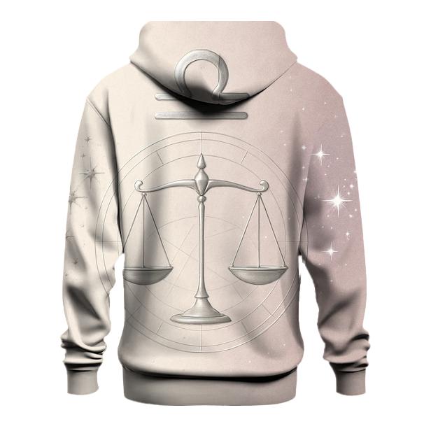 Libra Scales Balance Symbol designer hoodies