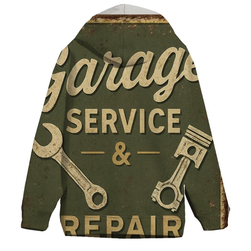 Antique Automotive Garage Plaque lightweight hoodies