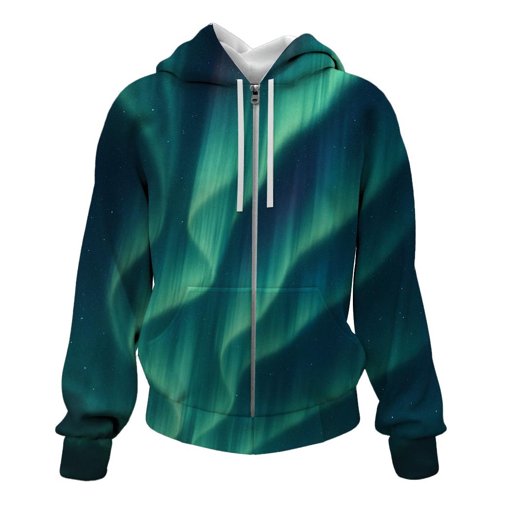 Aurora Curtain Drift premium hoodies