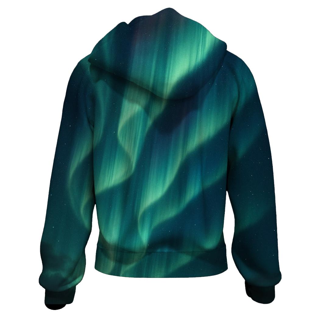 Aurora Curtain Drift premium hoodies