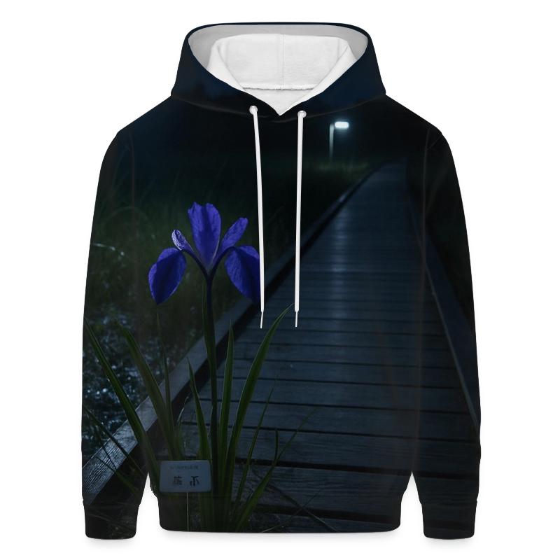 Wetland Iris Night Survey custom hoodies