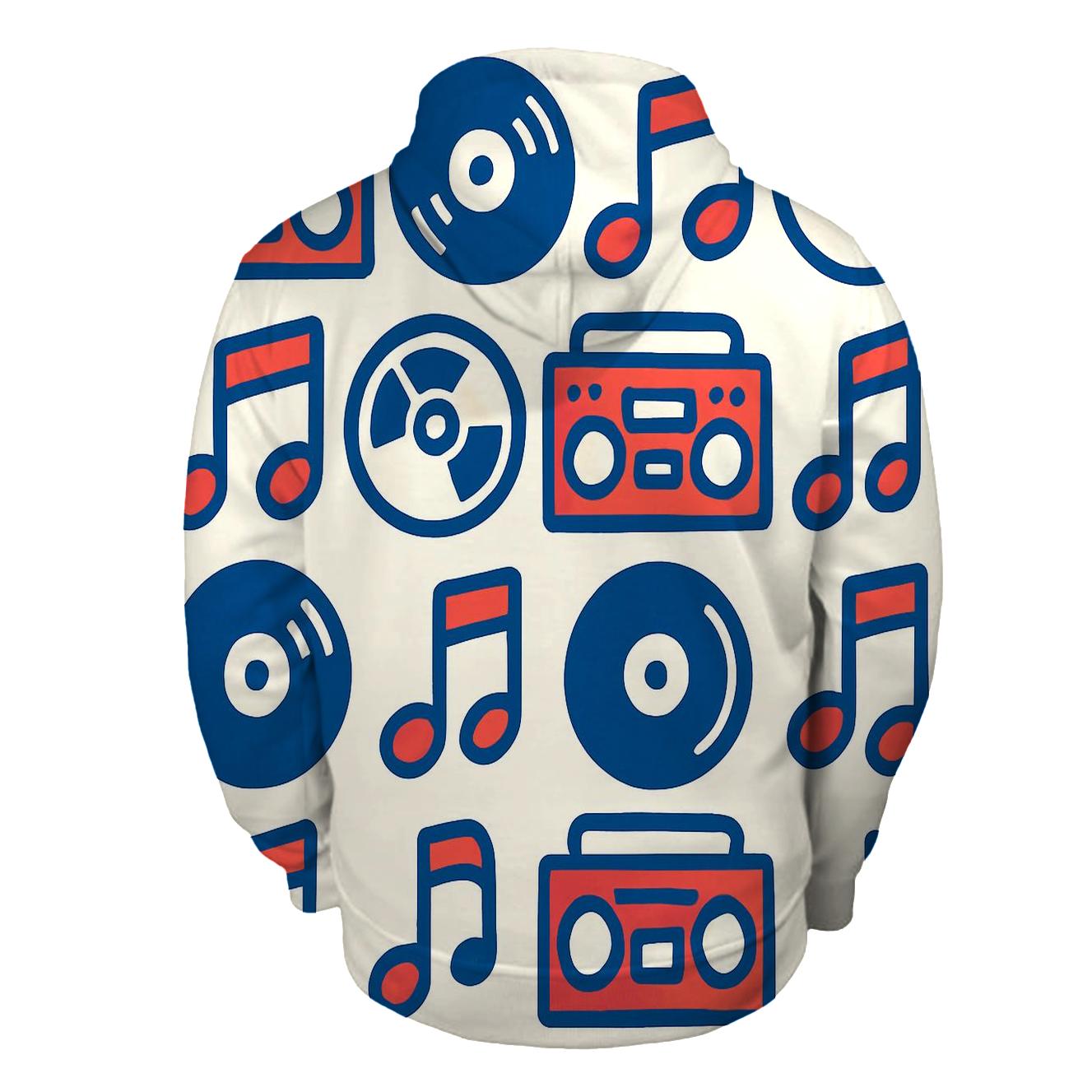 Boom Box Pop Pattern custom hoodies