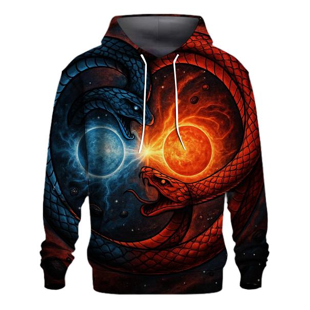Binary Star Ouroboros Duel printed hoodies